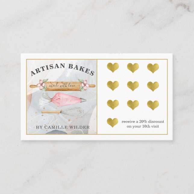 Pâtisserie Chef Baker Carte de fidélité (Devant)