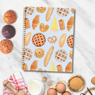 Patisserie Französische Bäckerei Gebäck Brot Essen Notizbuch