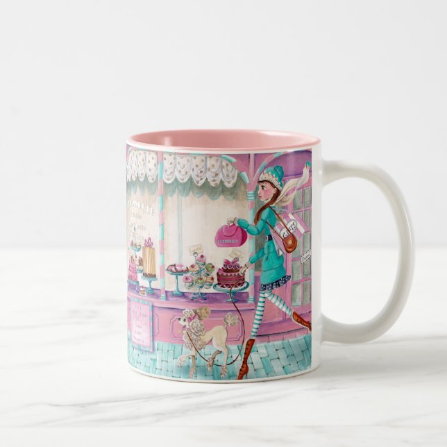 Patisserie Mode Anniversaire Fille mignonne Mug (Droit)