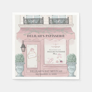 Patisserie Paris Pink Bat Mitzvah Serviette