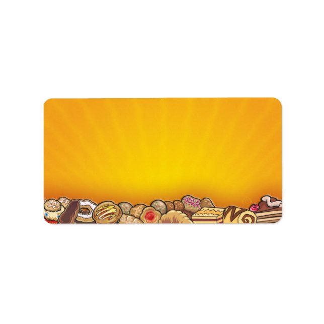 pâtisseries du matin ~ étiquette (Devant)