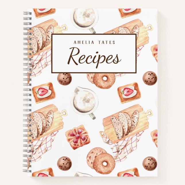 Pâtisseries sucrées - Livre de recettes personnali (Devant)