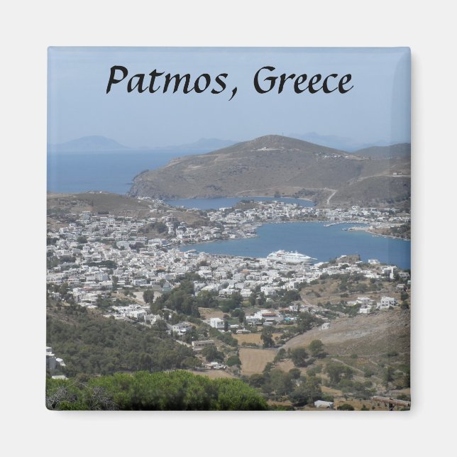 Patmos, Griechenland Magnet (Vorne)