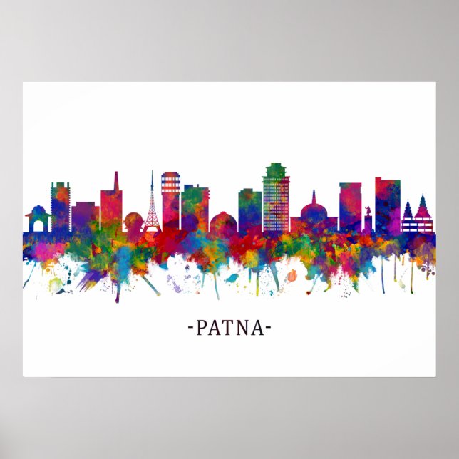 Patna Bihar Skyline Poster (Vorne)
