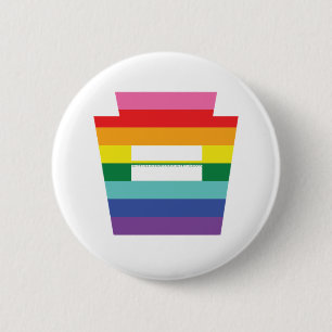 PAtrapezfehlerheirat-Gleichheits-Regenbogen-Grafik Button