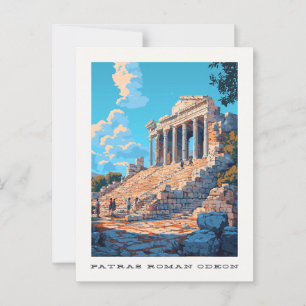 Patras Römisches Odeon Griechenland Reise Postkart Postkarte