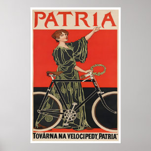 Patria Cycles Poster Fahrrad Kunst Fahrrad Druck