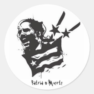 Patria O Muerte Runder Aufkleber
