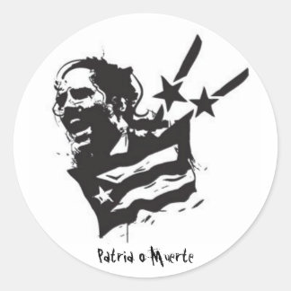 Patria o Muerte Runder Aufkleber