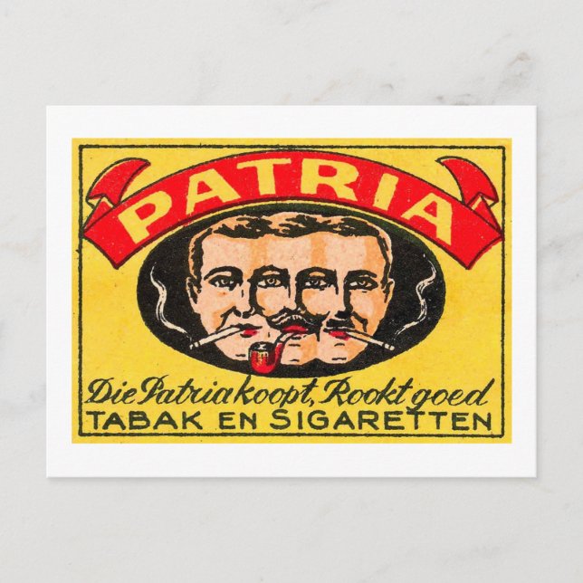 Patria Tabak Postkarte (Vorderseite)