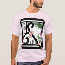 Patria y Vida Black Frame Rosa Blume T-Shirt