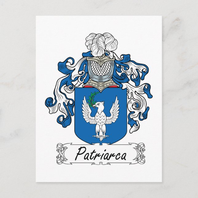 Patriarca Familienwappen Postkarte (Vorderseite)