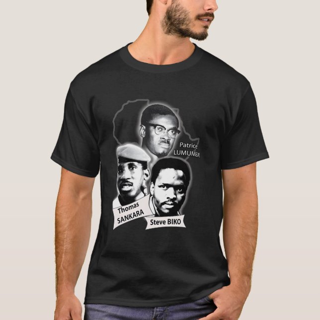 Patrice Lumumba Thomas Sankara Steve Biko T-Shirt (Vorderseite)