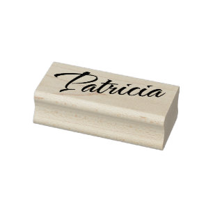 Patricia Name kursive Skript Gummistempel