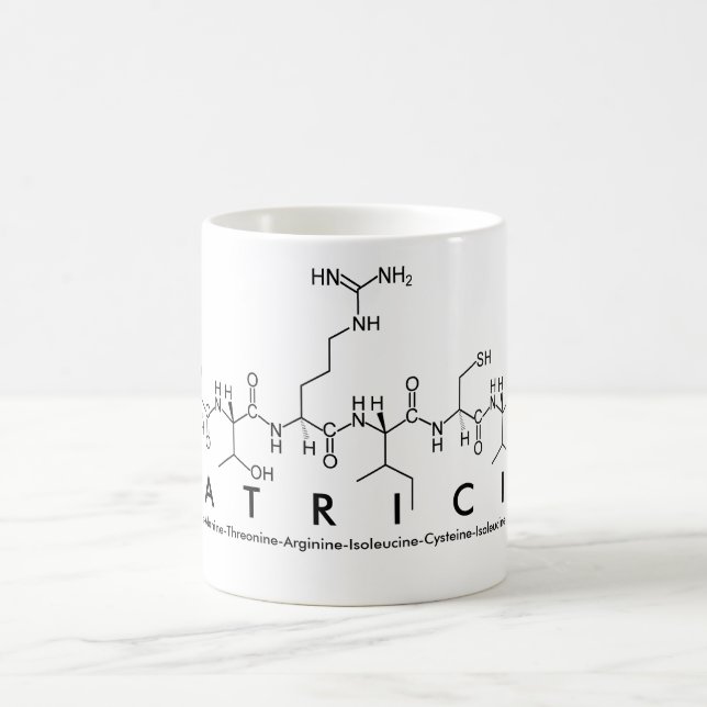 Patricia-Peptidnamen-Tasse Kaffeetasse (Mittel)