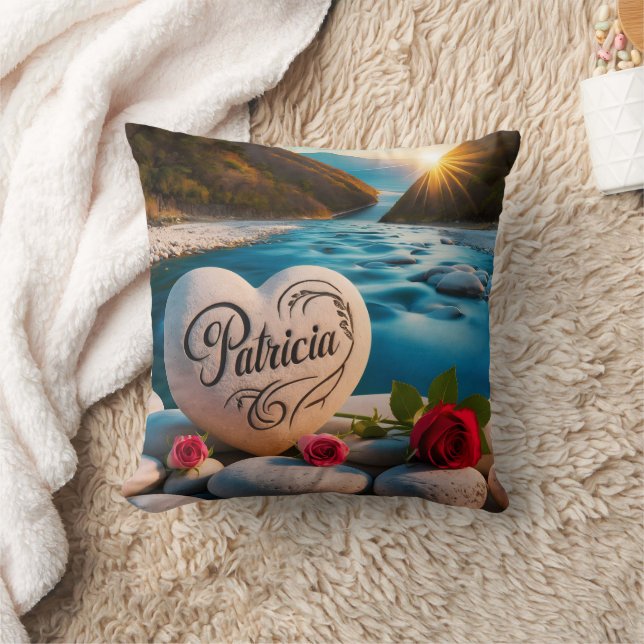Patricia's River Heart Kissen (Decke)