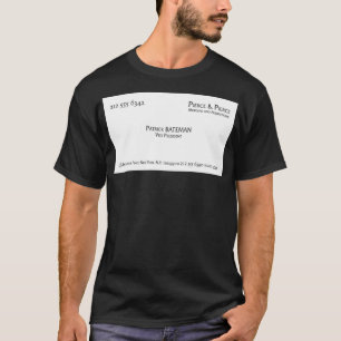 Patrick Bateman Business Card Gerahmte Kunst druck T-Shirt