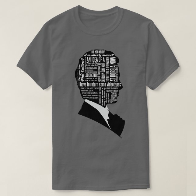 Patrick Bateman Quotes T-Shirt (Design vorne)