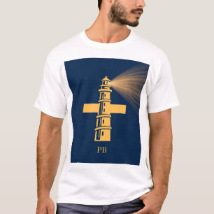 Patrick Briggs Art Logo — Leuchtturm Kreuz Glaube T-Shirt