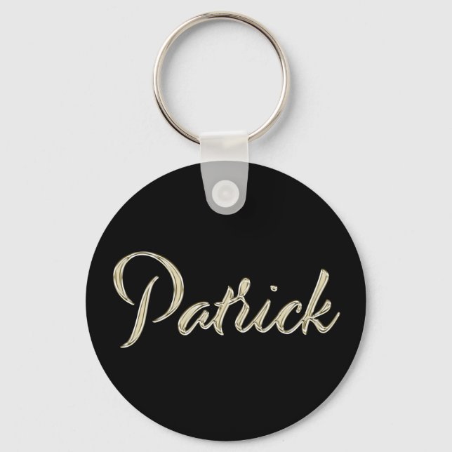 Patrick Button Name Schlüsselanhänger (Vorderseite)