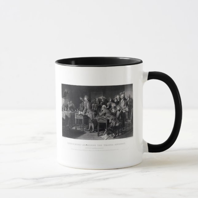 Patrick Henry, der das Virginia anredet Tasse (Rechts)