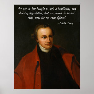 Patrick Henry Second Amendment Poster