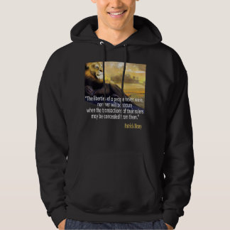 Patrick Henry Zitat Hoodie