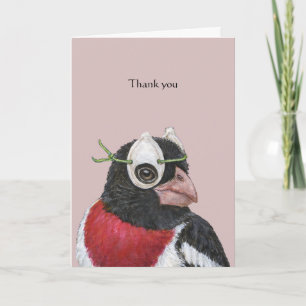 Patrick le carte de remerciements de grosbeak à po