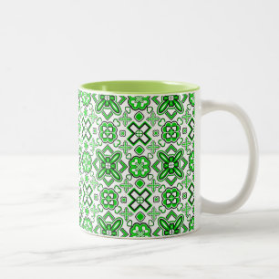 Patrick Muster Reich Grün Zweifarbige Tasse