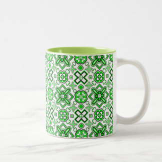 Patrick Pattern Rich Green Zweifarbige Tasse