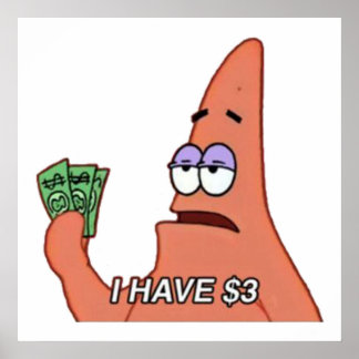 Patrick-Star-Mem Poster