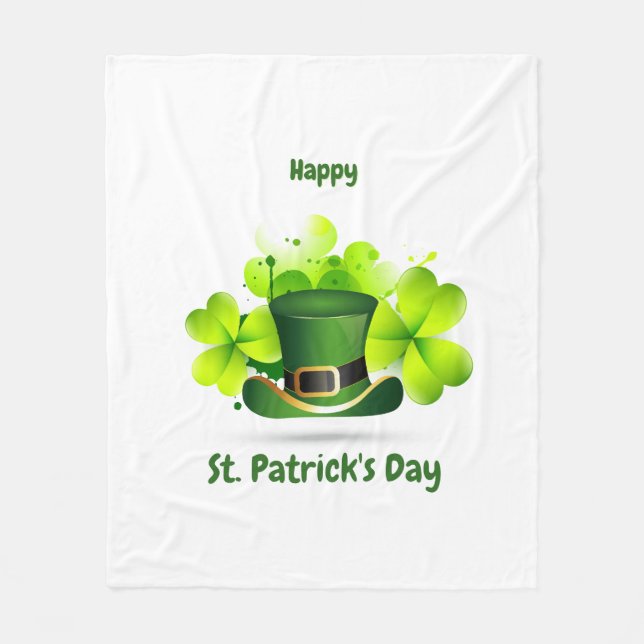 Patrick's Day Classic Fleecedecke (Vorderseite)