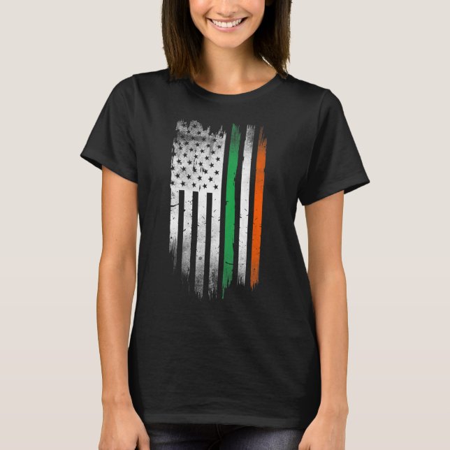 Patrick's Day cool Ireland fla T-Shirt (Vorderseite)