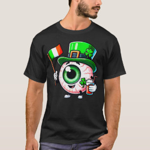 Patrick's Day Eyeballs Kleeblatt Ophthalmologin Ey T-Shirt