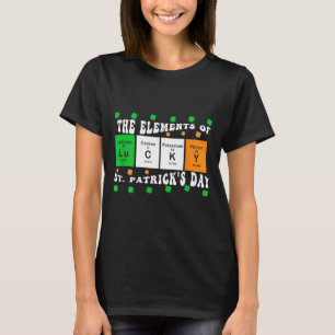 Patrick's Day Lustige Elemente des Lucky Periodens T-Shirt