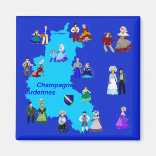 Patrimoine de Champagne-Ardenne, Frankreich Magnet