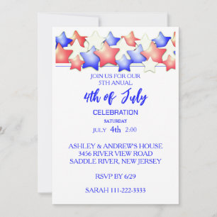 Patriot 4. Juli Party Einladung