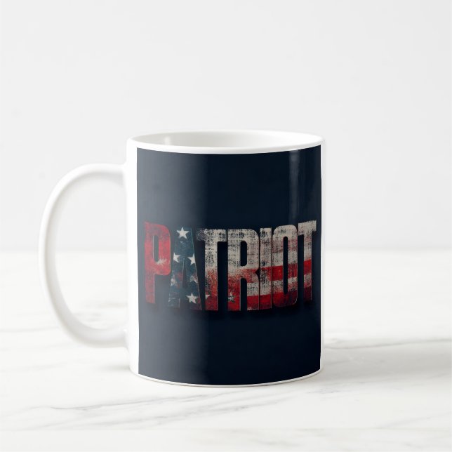 Patriot-Amerikafahne  Kaffeetasse (Links)