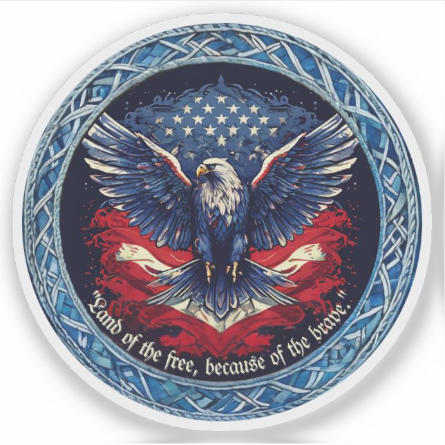 Patriot Custom-Cut Vinyl Sticker (Vorderseite)