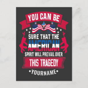 Patriot Day 9 11 American Spirit Postkarte