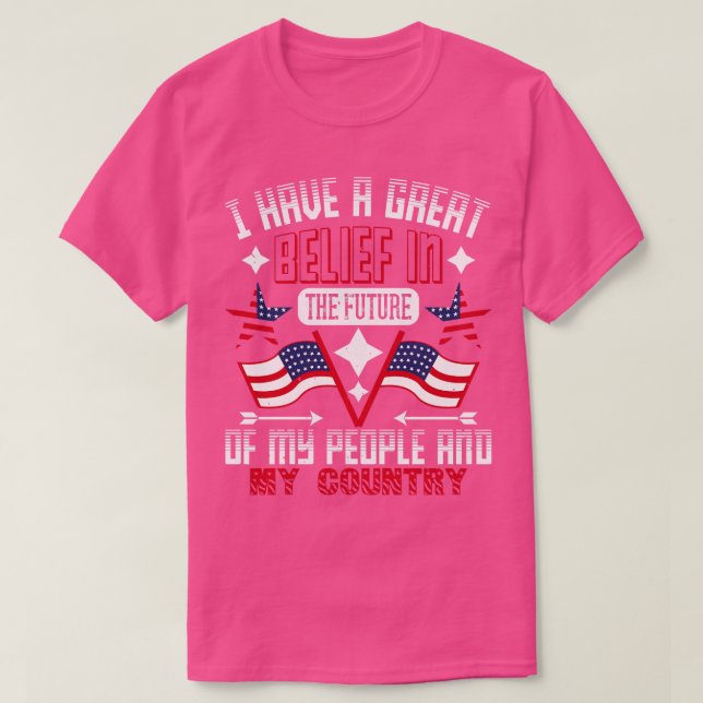 Patriot Day Ich habe einen großen Glauben T-Shirt (Design vorne)