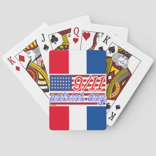 "PATRIOT DAY" Spielkarten (Rückseite)