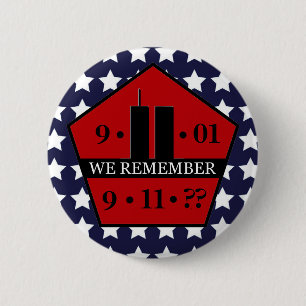 Patriot Day WIR erinnern uns 9/11 Custom Year Button