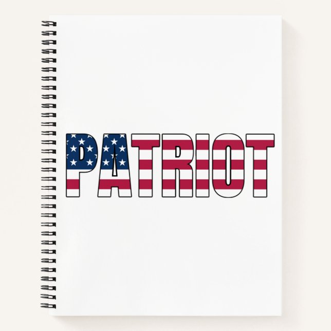 Patriot Flag Notizbuch (Vorderseite)