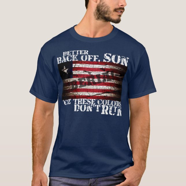 PATRIOT FLAG ROT WEISS UND BLAU T-Shirt (Vorderseite)