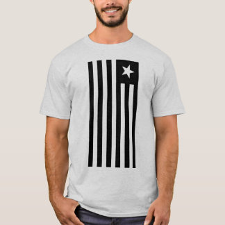 PATRIOT FLAG SCHWARZ UND WEISS STAR UND STREIFEN T-Shirt