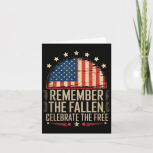 Patriot-Flaggen-Designs Memorial Day 4. Juli Karte