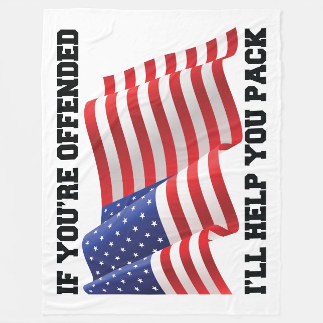 Patriot Fleecedecke (Vorderseite)
