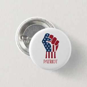 Patriot geballte Faust Button