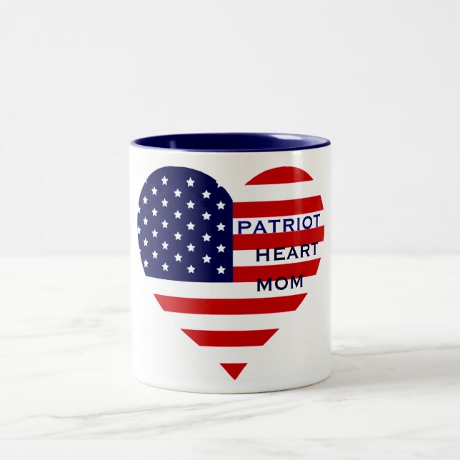 PATRIOT-HERZ-MAMA Tasse (Mittel)